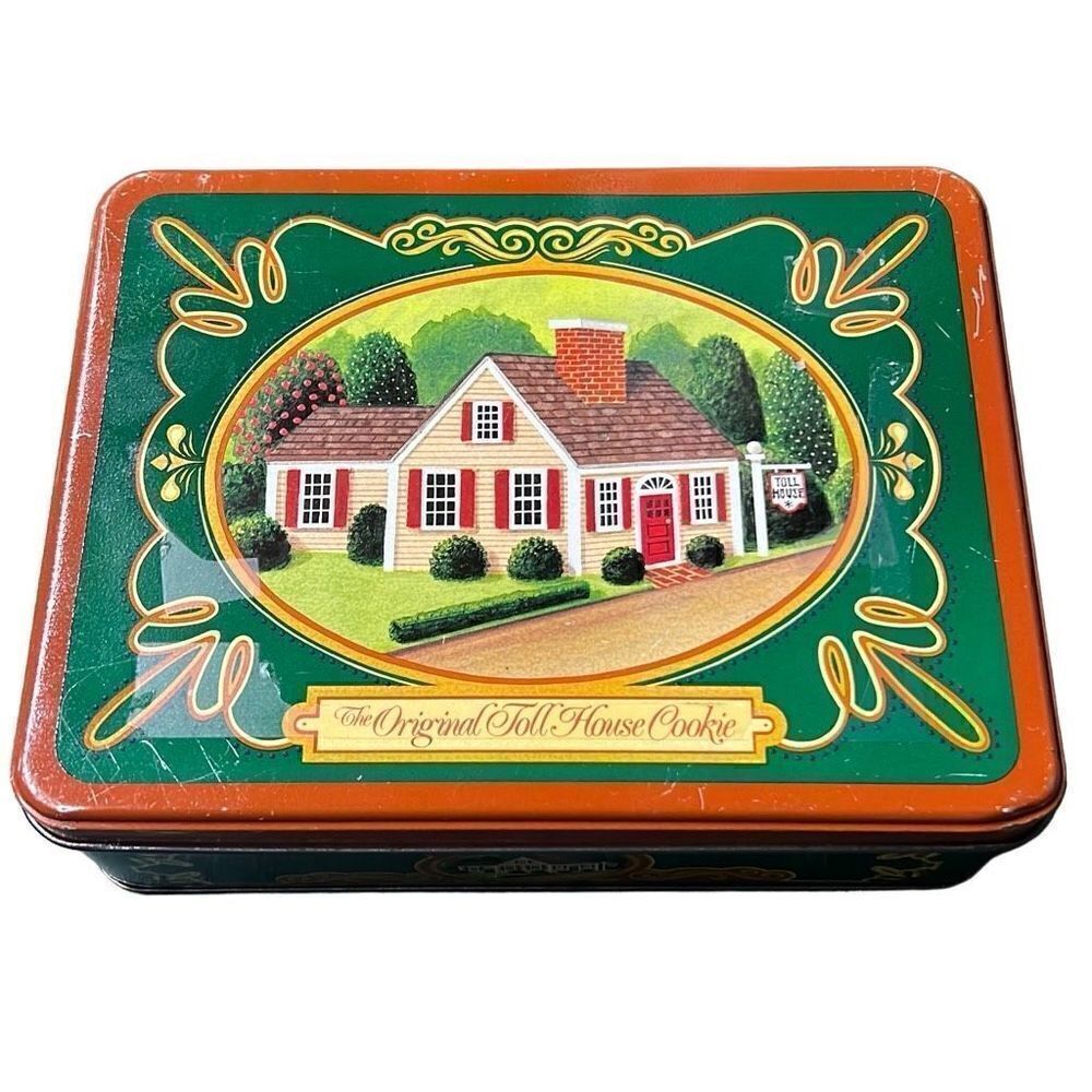 The Original Toll House Cookie Empty Tin Canister Box